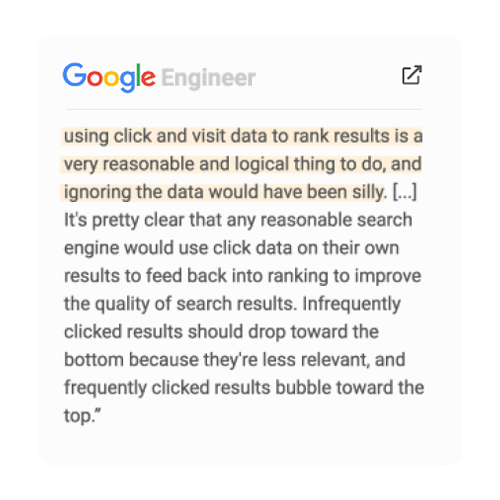 تعداد کلیک ها برای گوگل اهمیت دارد