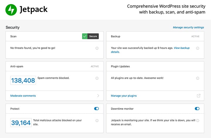 آمارگیر سایت JetPack for WordPress - کلیک اول