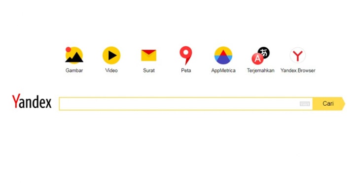 سایت های پربازدید جهان Yandex - کلیک اول