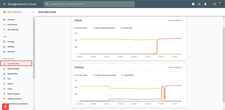 آموزش کار با Core web vitals