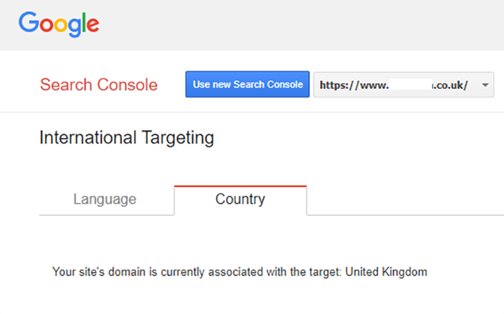 بخش International Targeting