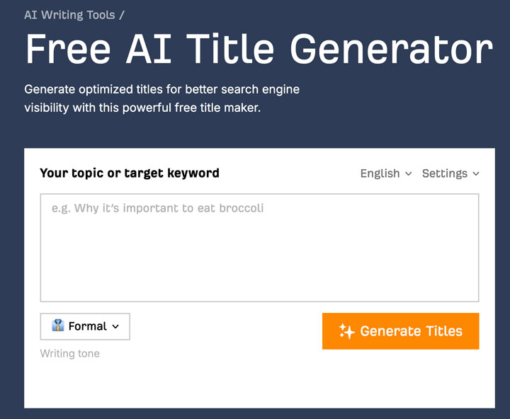 ابزار Title Generator